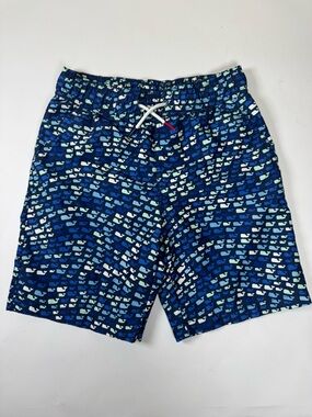 Vineyard Vines x Target Blue Whale Pattern Swim Trunks Size M 8/10